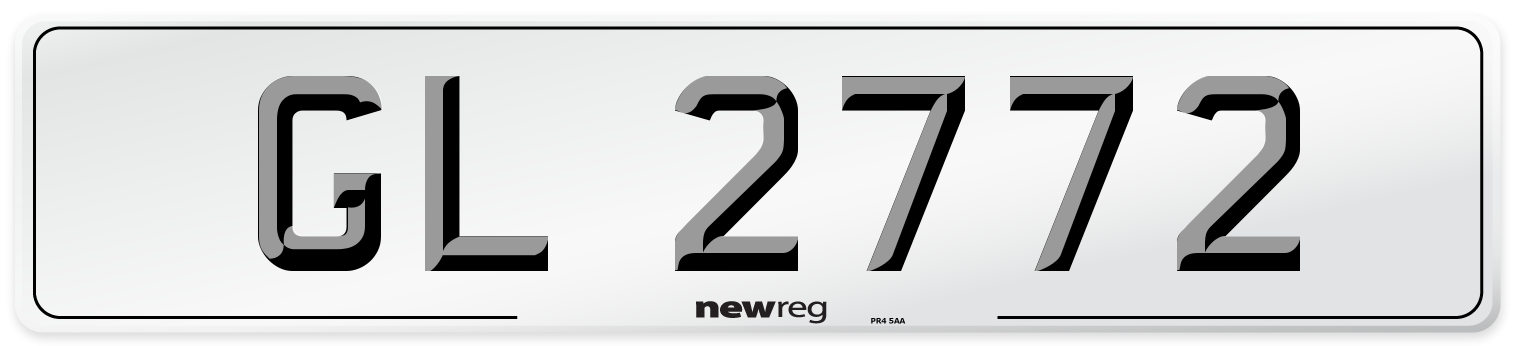 GL 2772 Number Plate from New Reg